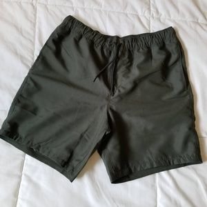 ASOS Mid Length Green Swim Shorts Mid Length Small